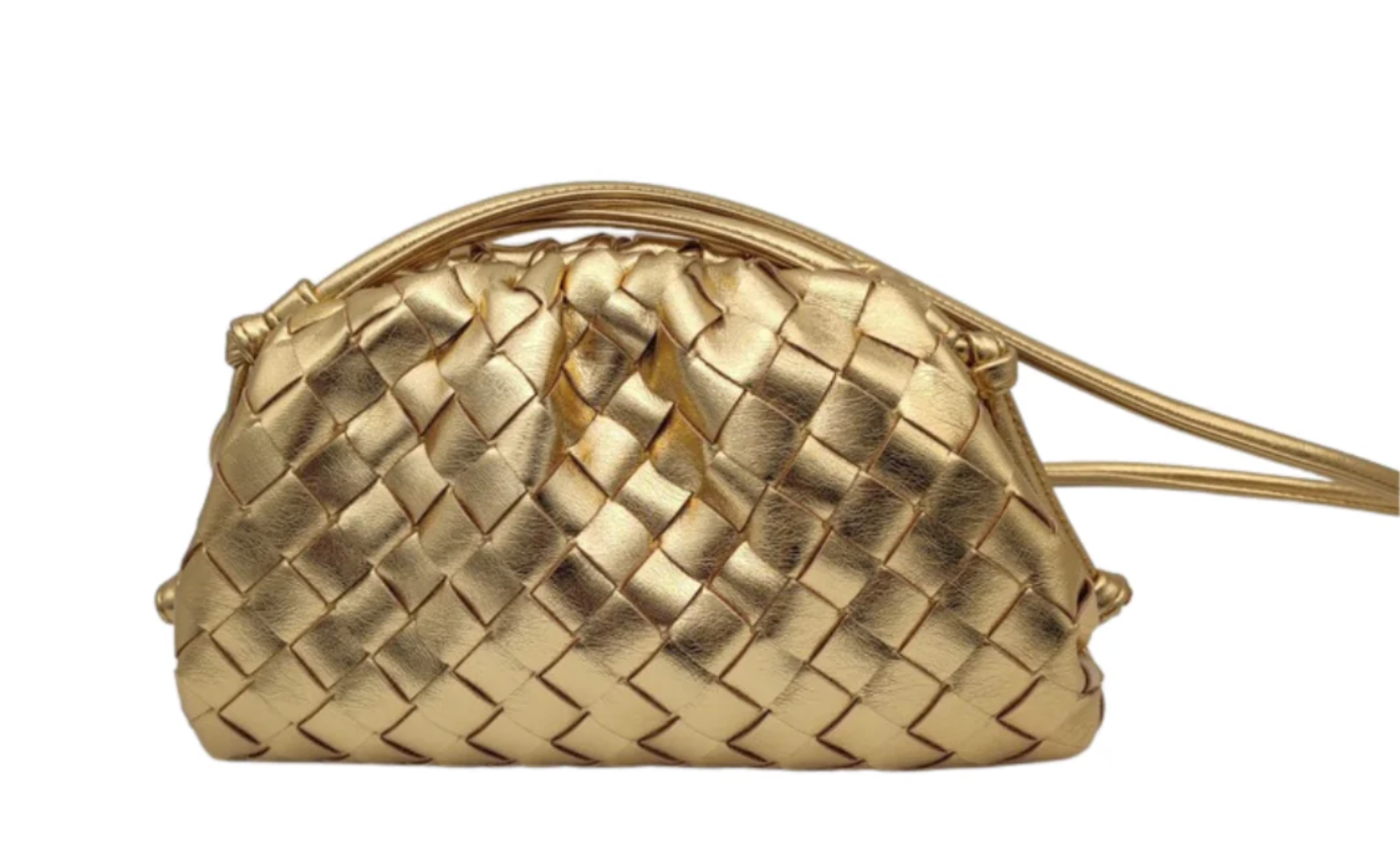 GOLD BRAIDED POUCH BAG Saac Co